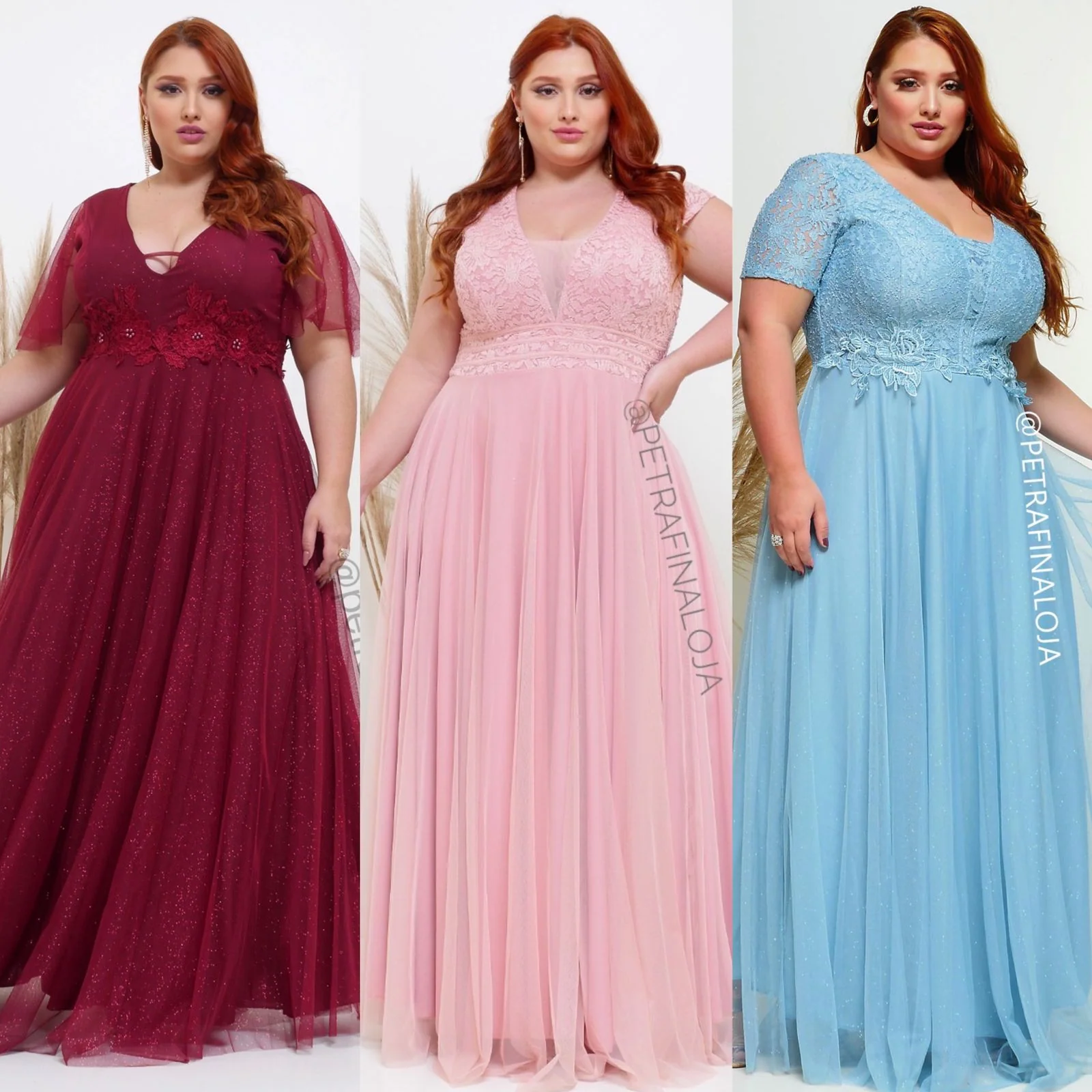 Vestido de festa plus size