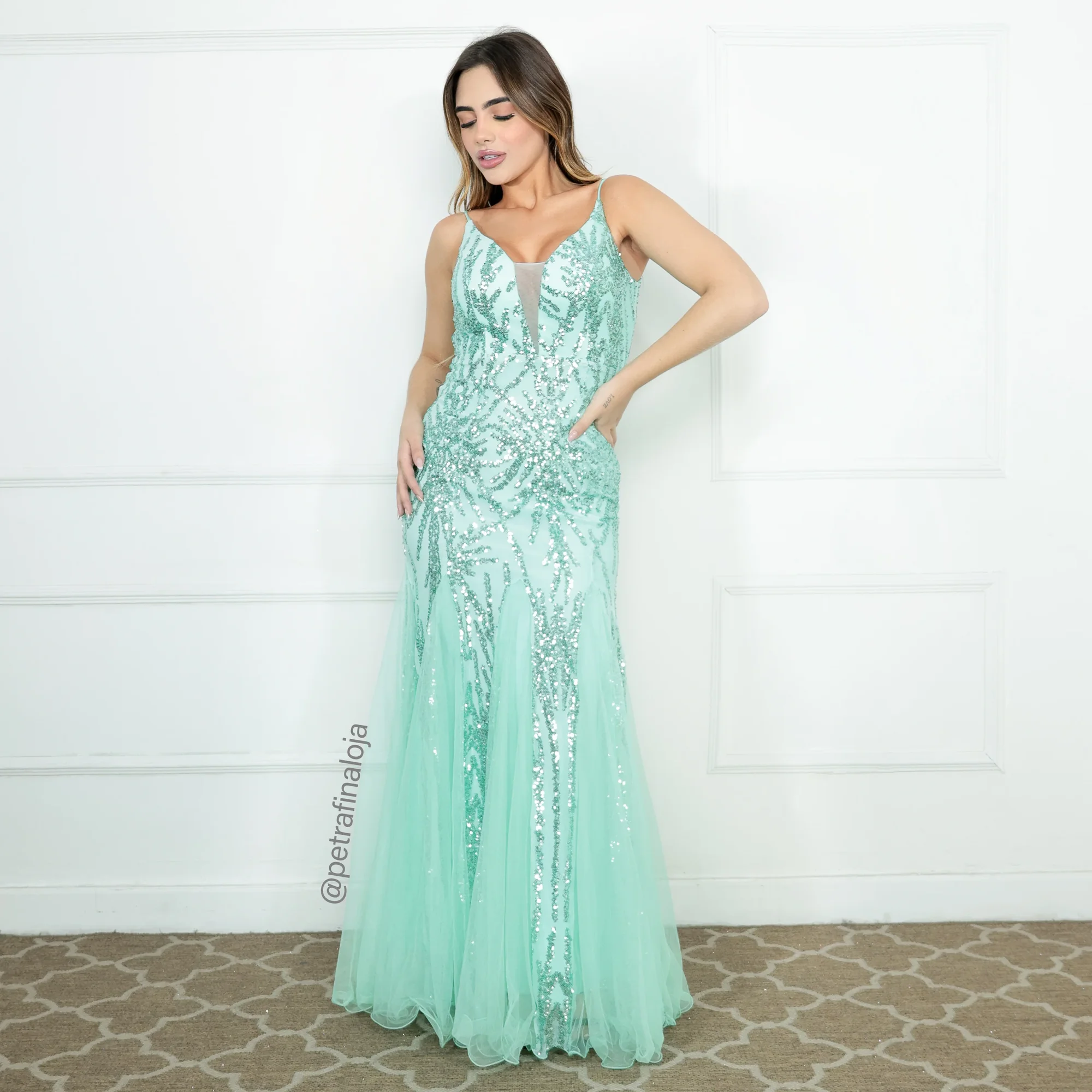 Vestidos azul tiffany