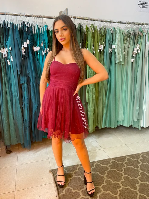 Vestido de Alcinha Acinturado da Gala Nobre Moda Festa