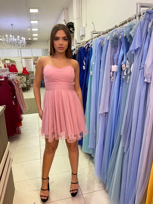 VESTIDO DE ALCINHA ACINTURADO Gala Nobre Moda Festa