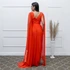Vestido Três Listras Pequenas com Capa da Gala Nobre Moda Festa