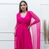 Vestido Três Listras Pequenas com Capa da Gala Nobre Moda Festa