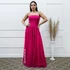 VESTIDO DECOTE LATERAL X Gala Nobre Moda Festa FUCSIA P