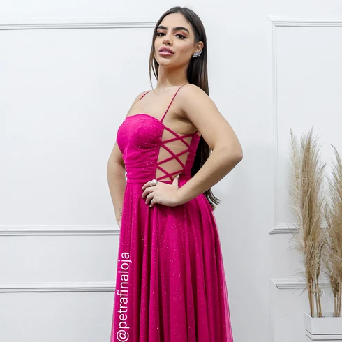 VESTIDO DECOTE LATERAL X Gala Nobre Moda Festa