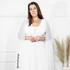 Vestido Três Listras Pequenas com Capa da Gala Nobre Moda Festa