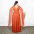 Vestido Três Listras Pequenas com Capa da Gala Nobre Moda Festa