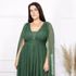Vestido Três Listras Pequenas com Capa da Gala Nobre Moda Festa