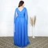 Vestido três listras pequenas com capa VESTIDO DE FESTA Gala Nobre Moda Festa