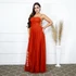 VESTIDO DECOTE LATERAL X Gala Nobre Moda Festa TERRACOTA P
