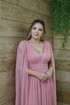 Vestido Três Listras Pequenas com Capa da Gala Nobre Moda Festa