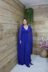 Vestido Três Listras Pequenas com Capa da Gala Nobre Moda Festa