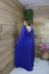 Vestido Três Listras Pequenas com Capa da Gala Nobre Moda Festa