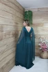 Vestido Três Listras Pequenas com Capa da Gala Nobre Moda Festa