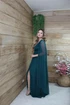 Vestido Três Listras Pequenas com Capa da Gala Nobre Moda Festa