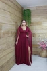 Vestido Três Listras Pequenas com Capa da Gala Nobre Moda Festa