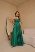 VESTIDO DECOTE LATERAL X Gala Nobre Moda Festa VERDE ESMERALDA P