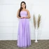 VESTIDO DECOTE LATERAL X Gala Nobre Moda Festa LILAS G