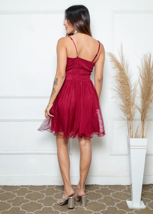 Vestido de Alcinha Acinturado da Gala Nobre Moda Festa