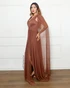 Vestido Três Listras Pequenas com Capa da Gala Nobre Moda Festa