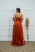 Vestido Franzido Ombro a Ombro da Gala Nobre Moda Festa