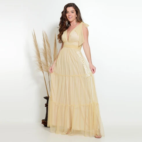 Vestido de Amarrar Três Marias da Gala Nobre Moda Festa