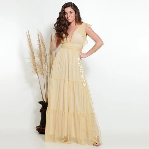 Vestido de Amarrar Três Marias da Gala Nobre Moda Festa