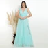 Vestido de Amarrar Três Marias da Gala Nobre Moda Festa - VERDE TIFFANY